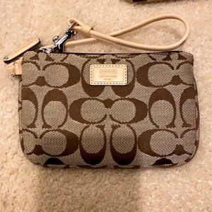 Coach Signature Wristlet